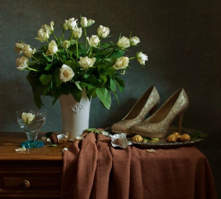 Still life - flowers, still life, roses, soft