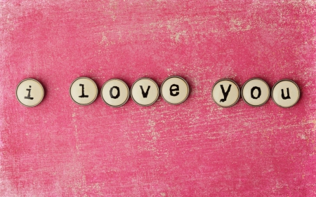 â™¥ - word, i love you, pink, day, wall, valentine, texture