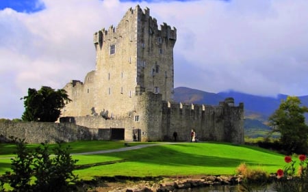 Ross Castle, Killarny, Ireland - medieval, ireland, grass, castle