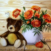 âœ¼Teddy Bear & Marigoldsâœ¼