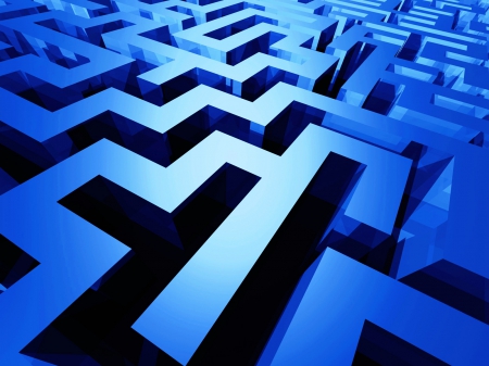 Mind Bending Blue Maze - mind bending blue maze, mind teaser, brain teaser, blue maze, maze