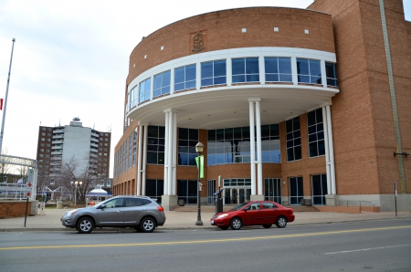 Entrance to City Hall Brampton Ontario Canada