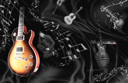 Let music fills your heart - music, guitar, for you, man