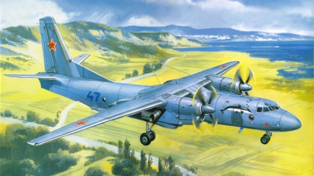 AN-26 - aircraft, soviet, transport, military