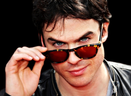 Ian Somerhalder - vampire diaries, actor, by cehenot, tv series, Ian Somerhalder, face, man, sunglasses