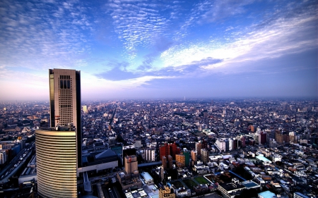 Tokyo - sky, cityscrape, japan, clouds, city, tokyo, scenery, japanese