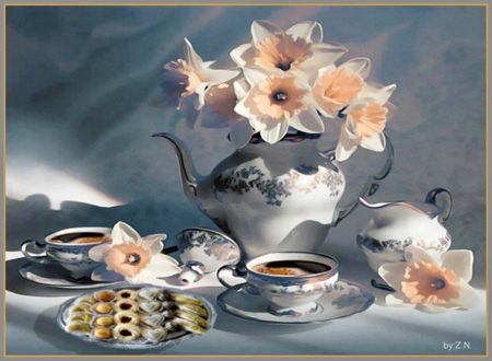 still life,coffee - flowers, still life, morrning, coffee