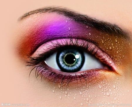 Eye makeup - lashes, eye, makeup, art