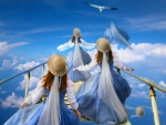 Girls in the sky