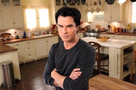 Ian Somerhalder as Damon - ian somerhalder, man, tv series, damon, actor, vampire diaries, fantasy