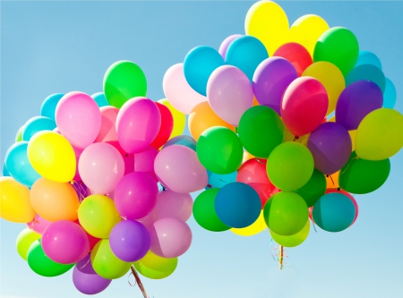 â™¥Balloonsâ™¥ - sky, balloons, abstract, popular, photography, colorful, wallpaper, happy