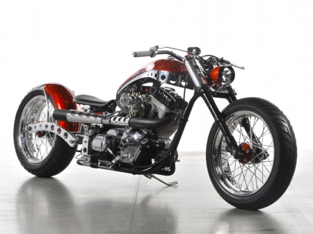 tricked harley - harley, chopper, motorcycle, bike