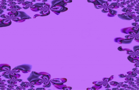 Digital Flowerbed - purple, digital, fantasy, flower