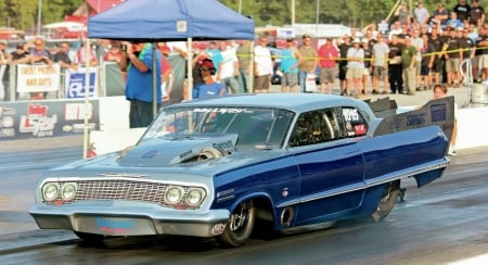 Drag Racing Impala - fast, track, gm, blue