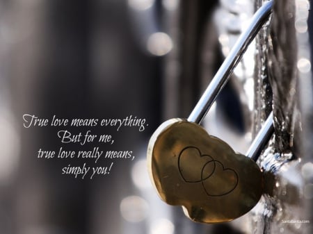 Double Love - abstract, saying, metal, double, lock, valentines, love, hearts