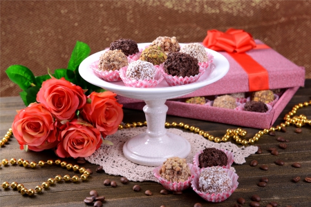 ♥With Love♥ - flowers, roses, chocolate, romance, candy