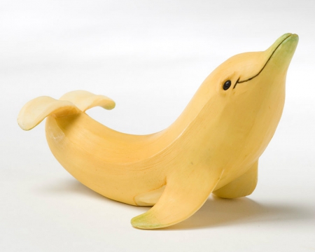 Banana Dolphin - dolphin, food, fruit, banana