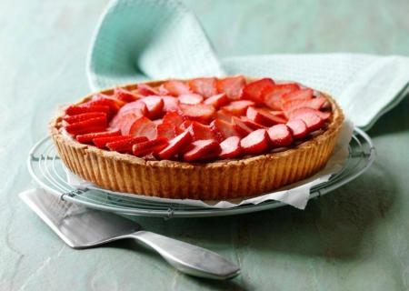 Strawberry tart - tart, strawberry, cake, yummi