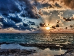 superb sea sunset hdr