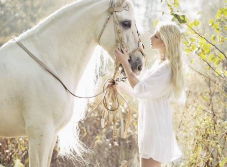 â™¥ - friend, horse, lady, model