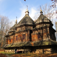 Old wooden church. Ukraine/