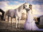 * Bride with horse *