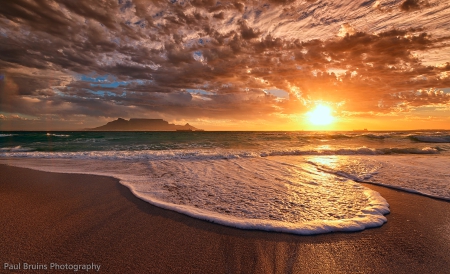 * Sunset * - nature, bech, ocean, sunset