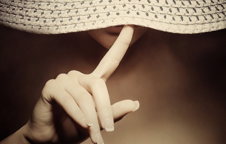 Shhhh - finger, silence, lady, model