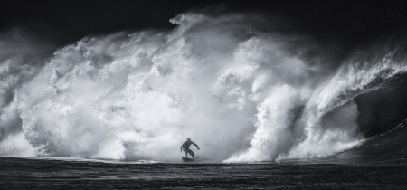 Don`t look back - nature, surf, wave, man