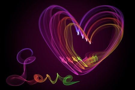 ♥Neon Love♥ - colors, love, heart, neon