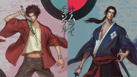 Mugen and Jin - jin, samurai champloo, mugen, samurai