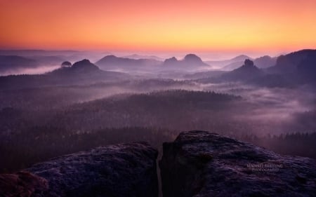 Breath - horizon, rain forest, photography, landscap, mountains, wallpaper, sunset, mist, hd, abstract, forest, dawn, fog, dusk, sunrise, scene