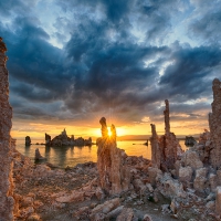 Sunrise on Mono Lake, California