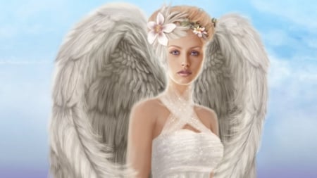 Angel Of Beauty - spiritual, fantasy, angels, pretty