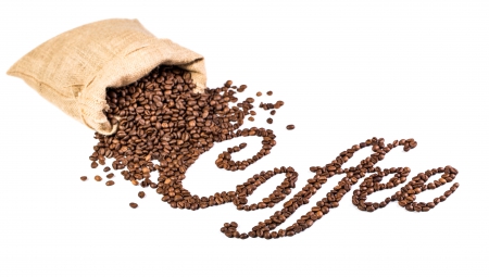 ♥Coffee♥ - letters, cloth, beans, coffee