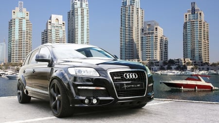 Hofele Audi Q7 - tuned, boats, car, audi, tuning, q7, buildings, hofele