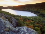 beautiful lake in a michigan national park