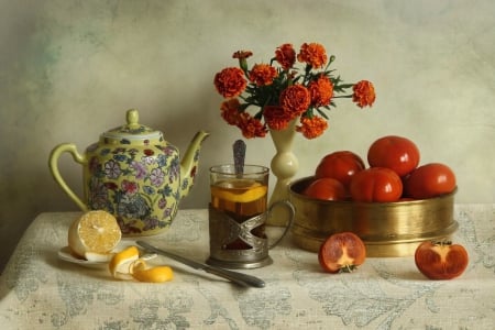 * Still life * - still, flowers, tomatoes, fruits, life