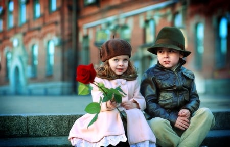 ~âœ¿~ - red, rose, flowers, girl, boy