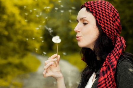 ~✿~ - dandelion, people, lady, model