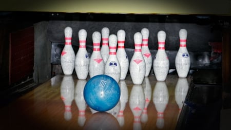 Bowling - ball, lanes, pins, bowling