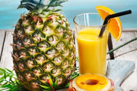 Cocktail - drink, pineapple, fruits, cocktail, pineapples, drinks, cocktails, fruit