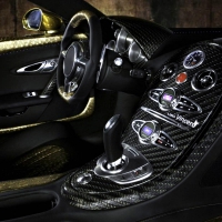 Interior of Gold Plated Bugatti Veyron