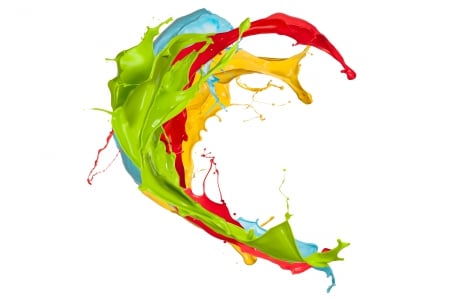 â™¥Paint Splashâ™¥ - paint, colors, splash, 3d