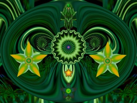 Grasshopper - eye candy, collage, 3d, fractal, abstract