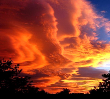 Sunset clouds - clouds, beauty, sunset, sky