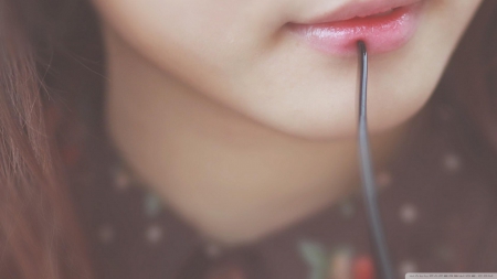 Lips - pretty, girl, lips, soft, beautiful, cute