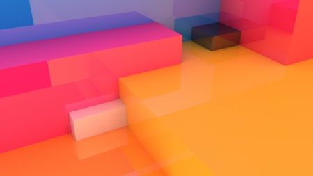 3D Colors of the sunset render - sunset, 1080p, black, cube, white, cgi, geometric, render, yellow, cinema4d, orange, 1080, geometry, light, shiny, cg, 1920x1080, glow, 3d, blue, pink, 1920, cubes