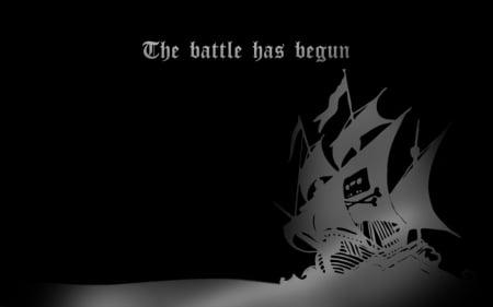 Battle - black, battle, pirate bay, ship