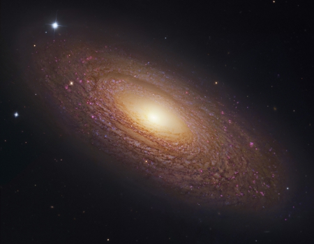 46 Million Light Years Distant, Spiral Galaxy NGC-2841 - universe, constellation, striking yellow nucleus, space, hubble space telescope, gorgeous, galaxy, beautiful, galactic disk